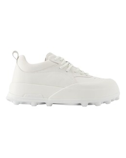 Кроссовки - Jil Sander - Кожа - Белый фарфор, белый 7748651548732 | white
