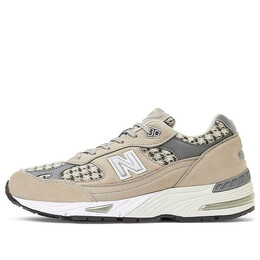 Кроссовки harris tweed x 991 сделано в англии New Balance, хаки m991ht | khaki/white/gray