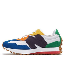 Кроссовки 327 New Balance, белый ms327pba | white/green/blue/yellow/orange/red