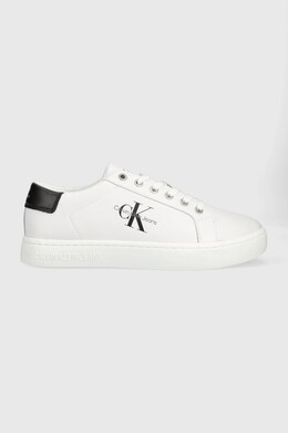 Кроссовки Classic Cupsole на шнуровке Low Calvin Klein Jeans, белый 9byy-obm0ig_00x | bianco