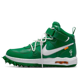Кроссовки x off white air force 1 mid sp кожа Nike, зеленый dr0500-300 | pine green/white-white