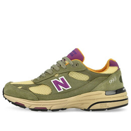 Кроссовки x teddy santis 993 сделано в сша New Balance, зеленый u993ol | olive leaf/maize