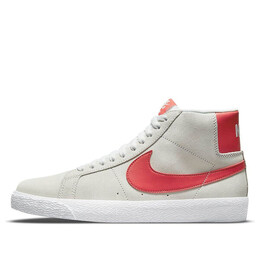 Кроссовки блейзер средний sb Nike, белый 864349-108 | graywhite/red