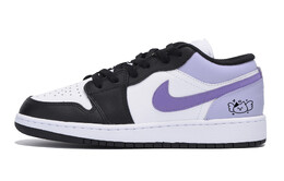 Баскетбольные кроссовки Air 1 Vintage Men Low-Top Black/Purple Jordan 553558-131(team85-香芋天使) | black