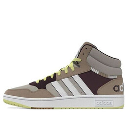 Кроссовки neo hoops 3.0 mid Adidas, коричневый fz6562 | brown