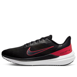 Кроссовки Air Winflo 9 Nike, черный dd6203-003 | black/university red/dark smoke grey