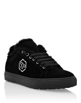 Кроссовки из овчины Philipp Plein, черный 7650309668924 | black