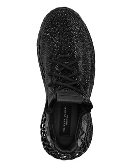 КРОССОВКИ RUNNER $KELETON CAVIAR Philipp Plein, черный 7650309013564 | black