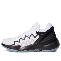 Кроссовки don выпуск #2 gca Adidas, белый fw9034 | white/black/gold