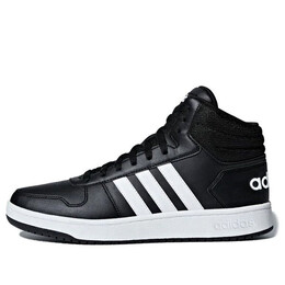 Кроссовки hoops 2.0 средние Adidas, белый bb7207 | black and white