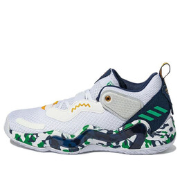 Кроссовки don выпуск #3 gca Adidas, белый gv7258 | white/blue/green/yellow
