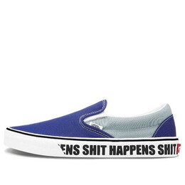 Кроссовки classic slip-on navy blue Vans, синий vn0a4u38wtw | blue