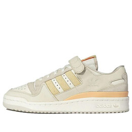Кроссовки оригиналы форум 84 низкие Adidas, бежевый hq6332 | dark cream/yellow