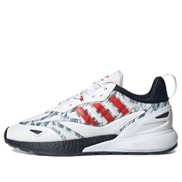 Кроссовки оригинал fc bayern zx 2k boost 2.0 Adidas, белый gy3515 | cloud white / active red / night navy