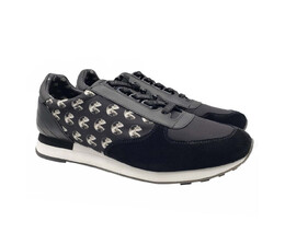 Мужские потребительские кроссовки Bally из нейлона/кожи/замши на шнуровке, черный 6886199525436 | black