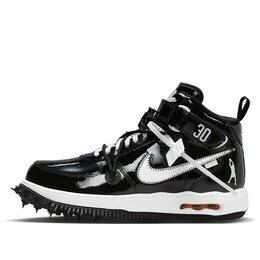 Кроссовки x off white air force 1 mid Nike, черный dr0500-001 | black/white-white