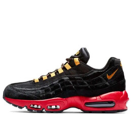 Кроссовки air max 95 премиум Nike, черный ci0228-067 | black/canyon gold-university red