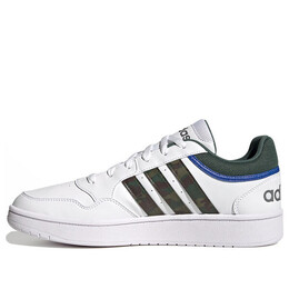 Кроссовки hoops 3.0 спортивная обувь Adidas, белый gy4738 | cloud white / green oxide / royal blue