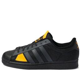 Кроссовки оригинальные суперзвезды зимние Adidas, черный h02879 | black/grey