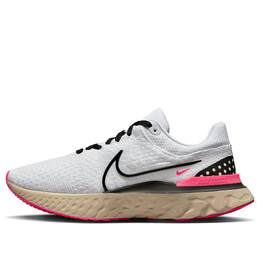 Кроссовки react infinity run flyknit 3 Nike, белый dh5392-101 | white/pearl white/hyper pink/blac
