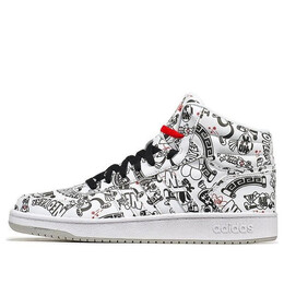 Кроссовки neo hoops 2.0 средние Adidas, черный fw8030 | black/white