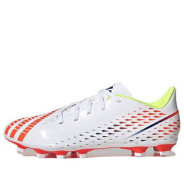 Кроссовки Predator Edge.4 мг Adidas, белый gw0989 | cloud white/solar yellow/power blue