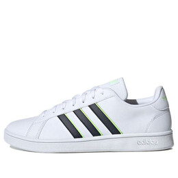 Кроссовки neo grand court base Adidas, белый fv8472 | white/black/green