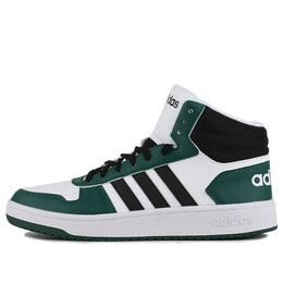 Кроссовки neo hoops 2.0 средние Adidas, черный fw5995 | black/green