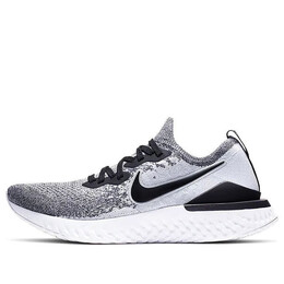 Кроссовки epic react flyknit 2 Nike, белый bq8928-101 | white/black