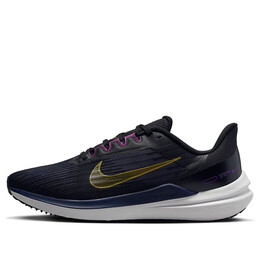 Кроссовки Air Winflo 9 Nike, черный dd6203-007 | black/blue/gold