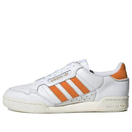 Кроссовки континентальные 80 полосок Adidas, белый gz6267 | white/orange