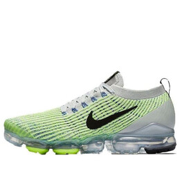Кроссовки air vapormax flyknit 3 Nike, серебряный aj6900-005 | light silver/black-volt glow-game royal