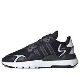Кроссовки ночные джоггеры Adidas, черный fw2055 | black/white