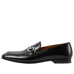 Кроссовки horsebit loafers 'black silver' Gucci, черный 649479-0g0v0-1000 | black/silver