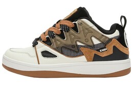Кроссовки Coppolella X Kappa Skateboard Shoes Unisex Low-Top Winter White/Black/Chestnut Brown k0cy5cs21-0106