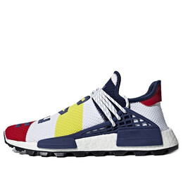 Кроссовки x pharrell x billionaire boys club nmd hu trail Adidas, белый bb9544 | white/navy/red/yellow