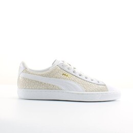 Мужские кроссовки Basket из крокодиловой кожи на шнуровке 358872 01 Puma, белый 3837125 | weiß