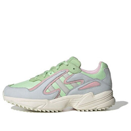 Кроссовки оригинальные yung 96 chasm shoes розовые Adidas, зеленый ee8008 | green/pink/blue