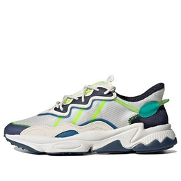 Кроссовки оригиналы ozweego Adidas, белый fy3124 | white/green/blue