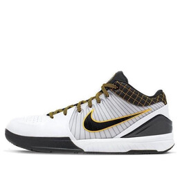 Кроссовки zoom kobe 4 protro Nike, белый av6339-101 | white/black-del sol