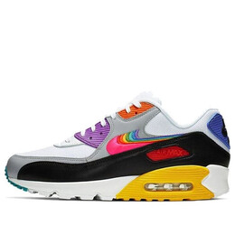 Кроссовки air max 90 Nike, белый cj5482-100 | white/multi-color-black-wolf grey