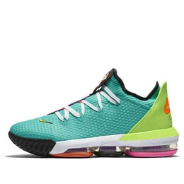 Кроссовки lebron 16 low ep Nike, зеленый ci2669-301 | hyper jade/total orange-electric green