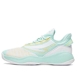 Кроссовки кожаные баскетбольные кроссовки Anta, белый 112031606-3 | white/green/yellow
