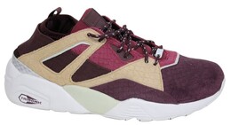 Мужские бордовые кроссовки на шнуровке Trinomic moor Sock rioja 361456 02 d9 Puma, фиолетовый 3840650 | lila