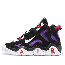 Кроссовки air barrage mid qs Nike, черный cd9329-001 | black/white-hyper grape-university red