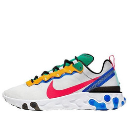 Кроссовки реагируют на элемент 55 Nike, белый ck2955-161 | white/green/yellow/blue