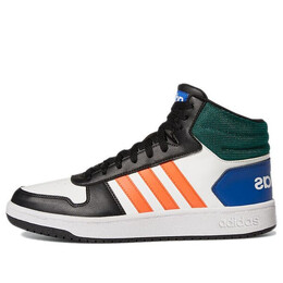 Кроссовки баскетбольные hoops 2.0 mid Adidas, белый gy5891 | cloud white / multi color