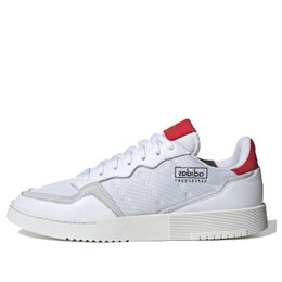 Кроссовки суперкорт обувь Adidas, белый ef5881 | white/brown/red