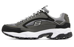 Мужские кроссовки Stamina Lifestyle с низким верхом, угольно-серые/черные Skechers 50988-ccbk
