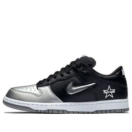 Кроссовки x supreme sb dunk low qs Nike, серебряный ck3480-001 | metallic silver/black